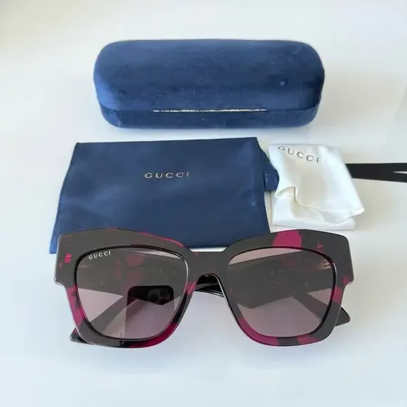 Gucci women sunglasses GG1422S 004 Authentic Retail 450$ - Picture 9 of 9